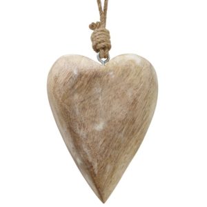 Coeur en bois à suspendre -Boltze