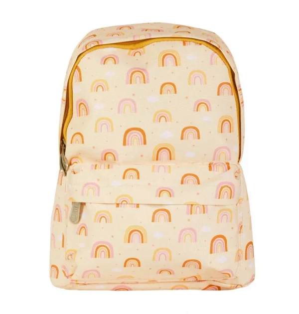 Petit sac à dos jaune pâle ''rainbow''