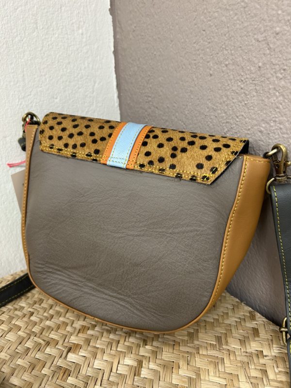 Sac à bandoulière en cuir imprimé animalier "Vieve 1 " – Image 3