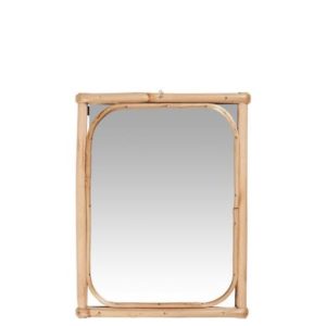 Miroir rectangulaire en bambou