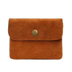 Porte-monnaie en Cuir Luce Camel