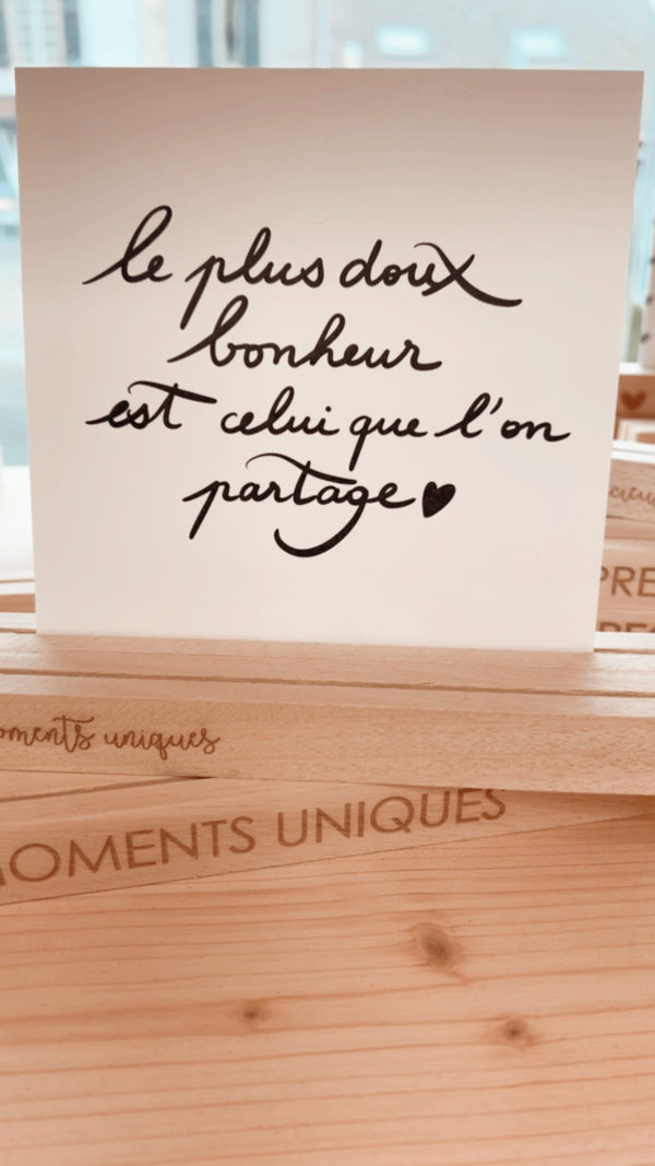 Carte le plus doux bonheur est celui que l'on partage – Image 2