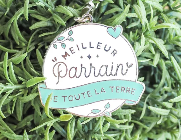 Porte-clés ''Meilleur Parrain de toute la terre'' – Image 3