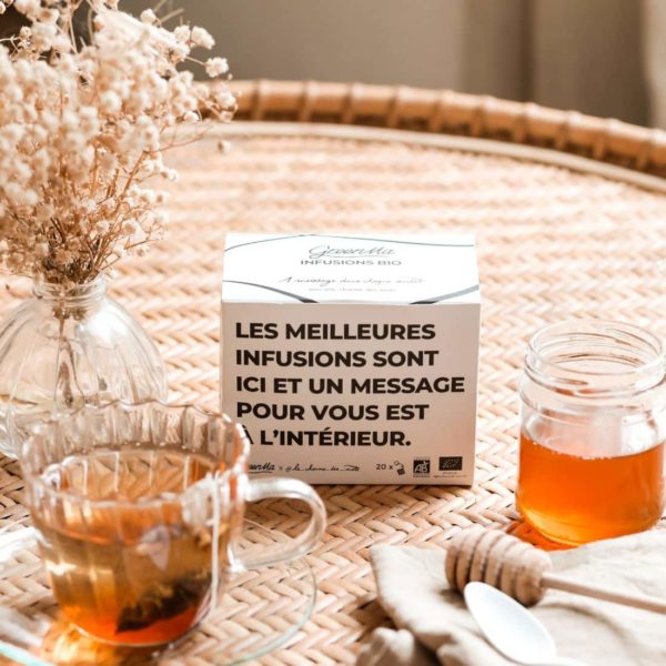 Coffret 20 sachets d'infusions avec Mantra/pensée positive – Image 2