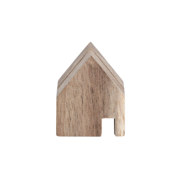 Porte-photos/cartes - trio de maisons en bois – Image 2